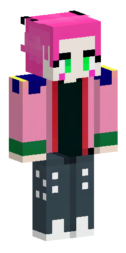 Minecraft skin, male/non-binary character, messy vibrant red and ma… Скин Майнкрафт: Minecraft skin, male/non-binary character, messy vibrant red and ma…