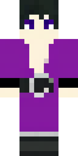 Minecraft skin, male, slim, dark purple robe with black trims, silv… Скин Майнкрафт: Minecraft skin, male, slim, dark purple robe with black trims, silv…