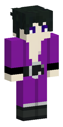 Minecraft skin, male, slim, dark purple robe with black trims, silver belt, black boots… Скин Майнкрафт: Minecraft skin, male, slim, dark purple robe with black trims, silver belt, black boots…