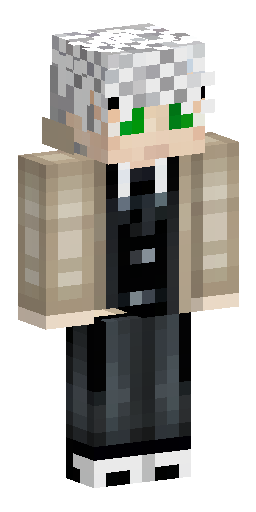 Minecraft skin, male, white hair, green eyes, beige trench coat, dark shirt, dark… Скин Майнкрафт: Minecraft skin, male, white hair, green eyes, beige trench coat, dark shirt, dark…
