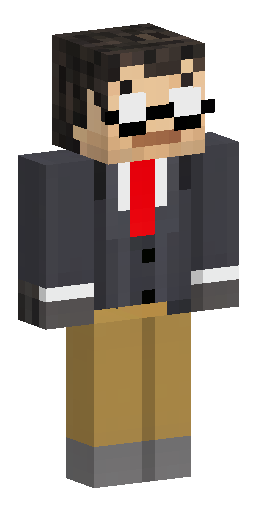 Minecraft skin, noir detective. Dark grey fedora, messy hair, pale face, gold glasses… Скин Майнкрафт: Minecraft skin, noir detective. Dark grey fedora, messy hair, pale face, gold glasses…