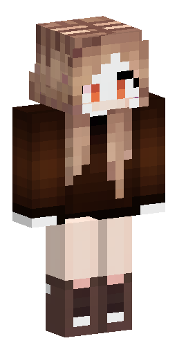 Minecraft skin of a beautiful girl in autumn theme. Pale dull skin with a slight cool… Скин Майнкрафт: Minecraft skin of a beautiful girl in autumn theme. Pale dull skin with a slight cool…