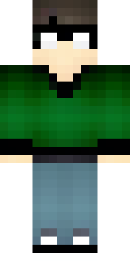 Скин Майнкрафт: Minecraft skin of a young male character, designed in a detailed mo…