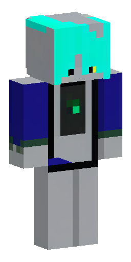 Minecraft skin of an androgynous furry cat character. Deep dark blue, almost black fur.… Скин Майнкрафт: Minecraft skin of an androgynous furry cat character. Deep dark blue, almost black fur.…