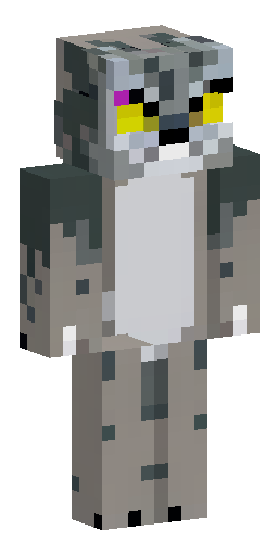 Minecraft skin of an anthropomorphic Pallas's cat (manul), 64x64 texture format. Dense… Скин Майнкрафт: Minecraft skin of an anthropomorphic Pallas's cat (manul), 64x64 texture format. Dense…