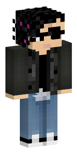 Minecraft skin of Richard Ramirez, The Night Stalker, 1980s look, long messy dark curly… Скин Майнкрафт: Minecraft skin of Richard Ramirez, The Night Stalker, 1980s look, long messy dark curly…