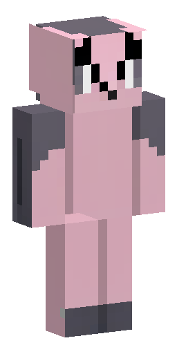 Minecraft skin texture sheet of a cute cat boy. Pink peach skin color, large pointy cat… Скин Майнкрафт: Minecraft skin texture sheet of a cute cat boy. Pink peach skin color, large pointy cat…