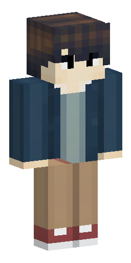 Minecraft skin, young male character, medium-length hair with neat side-swept bangs… Скин Майнкрафт: Minecraft skin, young male character, medium-length hair with neat side-swept bangs…