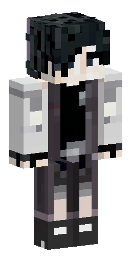 Modern gothic dark grunge archival male Minecraft skin, pale white skin, messy black… Скин Майнкрафт: Modern gothic dark grunge archival male Minecraft skin, pale white skin, messy black…
