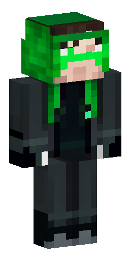 Мрачный тёмный персонаж Minecraft Steve. Чёрный костюм с тёмно-зелёными деталями… Скин Майнкрафт: Мрачный тёмный персонаж Minecraft Steve. Чёрный костюм с тёмно-зелёными деталями…