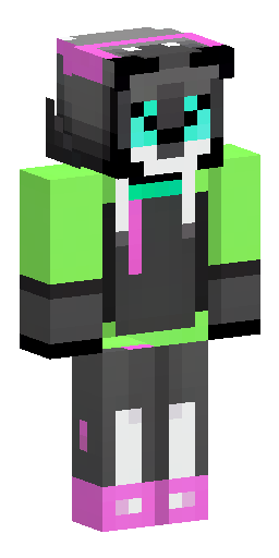Нарисуй скин для Minecraft с ником Luiocat: стиль — аниме-кот-парень, чёрно‑белая гамма… Скин Майнкрафт: Нарисуй скин для Minecraft с ником Luiocat: стиль — аниме-кот-парень, чёрно‑белая гамма…