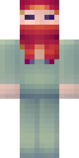 red and black man with red hair Скин Майнкрафт: red and black man with red hair
