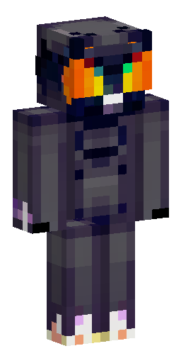 Сделай красивый скин чёрного кота в хэллуинском стиле Скин Майнкрафт: Сделай красивый скин чёрного кота в хэллуинском стиле