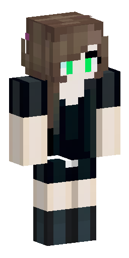 She should have dark brown shoulder-length hair. Her eyes should be green, and her skin… Скин Майнкрафт: She should have dark brown shoulder-length hair. Her eyes should be green, and her skin…