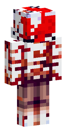 Скин для Minecraft в стиле пиксель-арт: мускулистый Гигачад в форме гриба. Рельефный… Скин Майнкрафт: Скин для Minecraft в стиле пиксель-арт: мускулистый Гигачад в форме гриба. Рельефный…