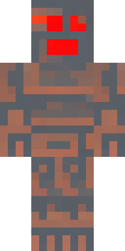 Скин классического медного голема для Minecraft, выполненный из окисленных и покрытых… Скин Майнкрафт: Скин классического медного голема для Minecraft, выполненный из окисленных и покрытых…