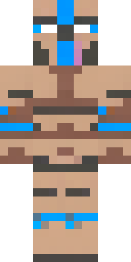 Скин Майнкрафт: Tall muscular fantasy warrior inspired by a goliath. Long white hai…