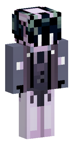 Тёмный готический персонаж-мотылёк в стиле Minecraft pixel art. Гла… Скин Майнкрафт: Тёмный готический персонаж-мотылёк в стиле Minecraft pixel art. Гла…