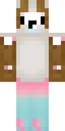Скин Майнкрафт: The image shows an anthropomorphic character (furry-art(hare)). The…