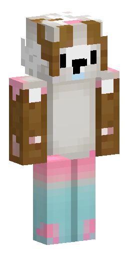The image shows an anthropomorphic character (furry-art(hare)). The… Скин Майнкрафт: The image shows an anthropomorphic character (furry-art(hare)). The…
