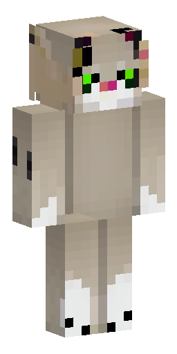 This character is a cute anthropomorphic cat with a fluffy tail and… Скин Майнкрафт: This character is a cute anthropomorphic cat with a fluffy tail and…