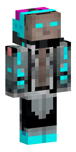 ull body view of an original cyberpunk character, Minecraft skin st… Скин Майнкрафт: ull body view of an original cyberpunk character, Minecraft skin st…