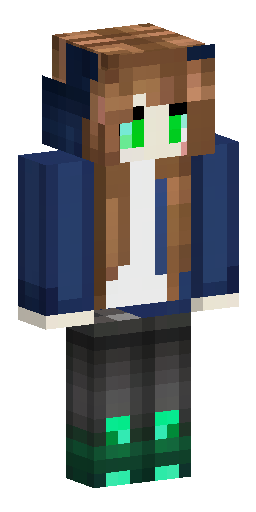 Уникальный женский скин Minecraft, модель Alex. У девушки длинные волосы цвета темного… Скин Майнкрафт: Уникальный женский скин Minecraft, модель Alex. У девушки длинные волосы цвета темного…