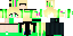 Развёртка скина Майнкрафт: A Minecraft character wearing a black sweater, a long black and…