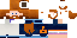 Развёртка скина Майнкрафт: {. skin metadata: {. model: classic,. name: Auburn Waves & Beard,.…