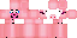Развёртка скина Майнкрафт: Свин из игры клещ рояль