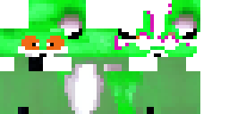 Развёртка скина Майнкрафт: Furry skin, cross fox, green fur