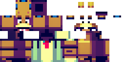 Развёртка скина Майнкрафт: freddy fazbear