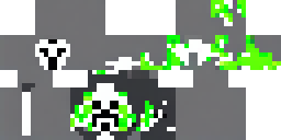 Развёртка скина Майнкрафт: grim warrior with glow