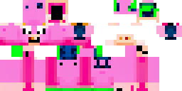 Развёртка скина Майнкрафт: Lol Piggy Plays