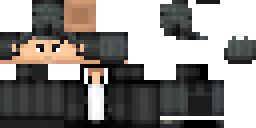 Развёртка скина Майнкрафт: спортивный чёрном костюме