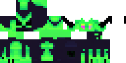Развёртка скина Майнкрафт: A symmetrical Minecraft skin design: A demon character with large…