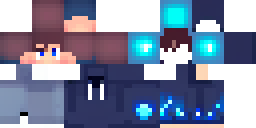 Развёртка скина Майнкрафт: Minecraft skin, boy in a dark blue galaxy hoodie with a hood up…