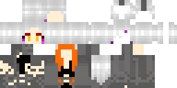 Развёртка скина Майнкрафт: Fantasy female Minecraft skin — a humanoid Blaze sorceress. She has…