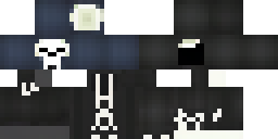 Развёртка скина Майнкрафт: Holy Reaper character. Dark hooded cloak with a large white cross on…