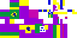 Развёртка скина Майнкрафт: brazil flag but with purple gradient