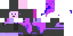 Развёртка скина Майнкрафт: Стиль: Minecraft skin / voxel pixel art, строго блочная геометрия…