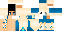 Развёртка скина Майнкрафт: Девушка в Minecraft-скине с арабскими мотивами, элегантный восточный…