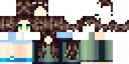 Развёртка скина Майнкрафт: a girl with black hair that curls slightly at the ends, and…