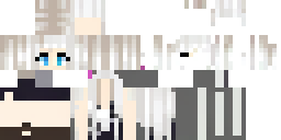 Развёртка скина Майнкрафт: A modern girl with dark brown hair styled in a long cascading…